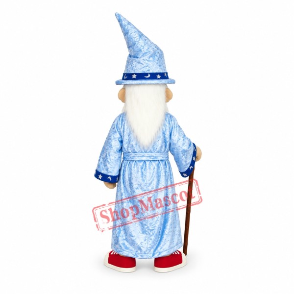 Old Wizard Mascot Costume Old Wizard Mascot Costume
