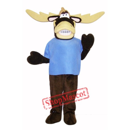 College Moose Mascot Costume