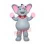 High Quality Grey & Pink Elephant Mascot Costume 