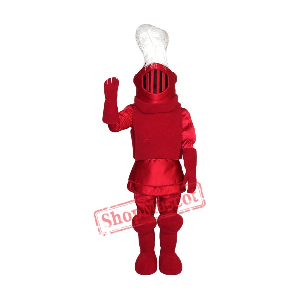 High Quality Red knight Mascot Costume