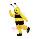 Happy Bee Mascot Costume Happy Bee Mascot Costume