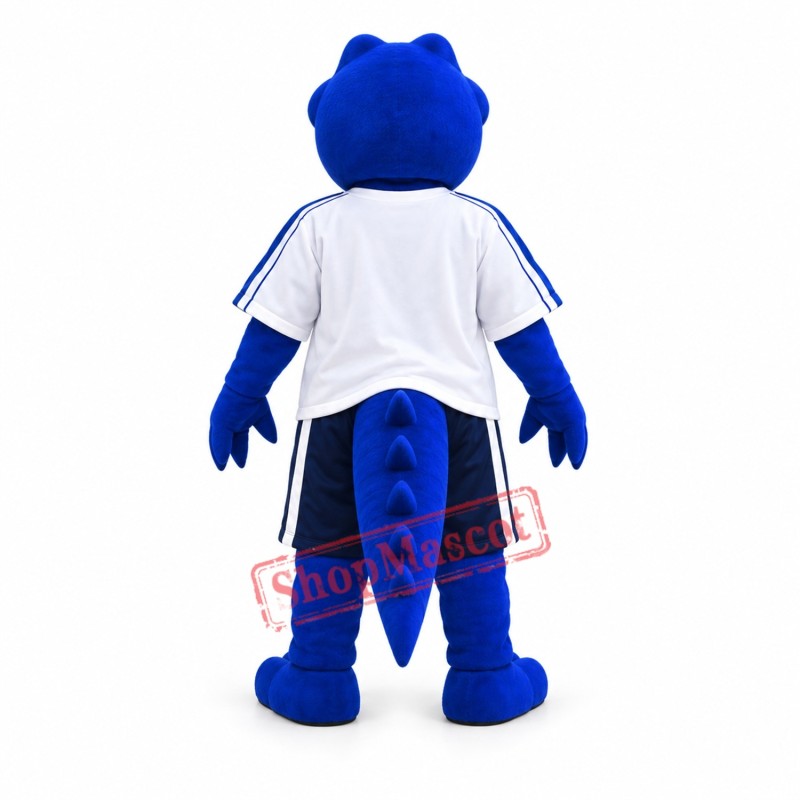 Blue Alligator Mascot Costume Blue Alligator Mascot Costume