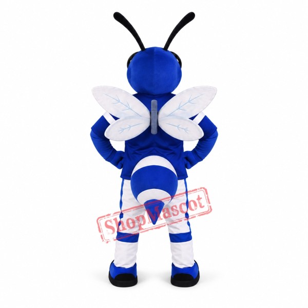 Blue Bee Mascot Costume