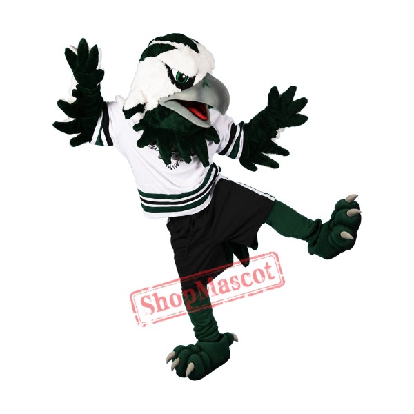 Green & White Eagle Mascot Costume Green & White Eagle Mascot Costume