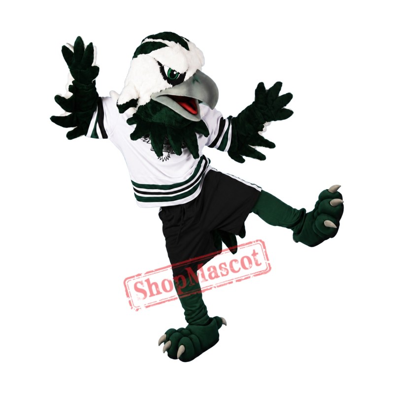 Green & White Eagle Mascot Costume Green & White Eagle Mascot Costume