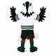 Green & White Eagle Mascot Costume