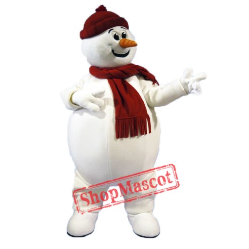 Cute Snowman Mascot Costume