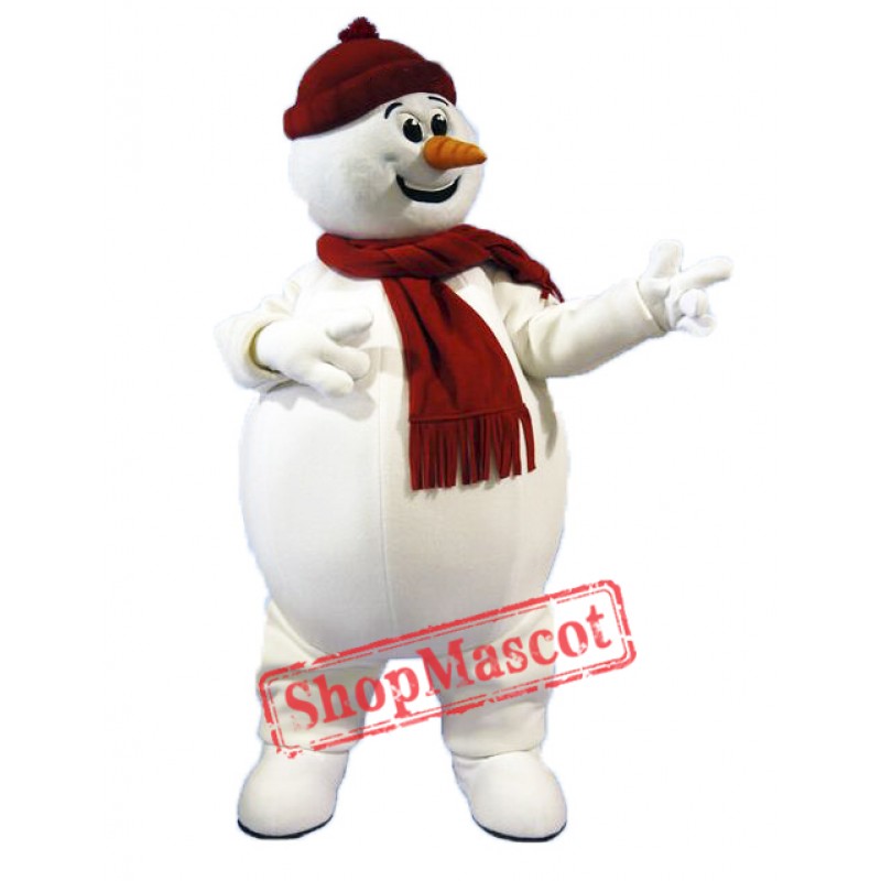 Cute Snowman Mascot Costume