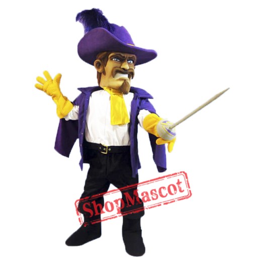 Purple Cavalier Mascot Costume