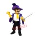 Purple Cavalier Mascot Costume Purple Cavalier Mascot Costume