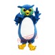 High Quality Blue Owl Mascot Costume High Quality Blue Owl Mascot Costume