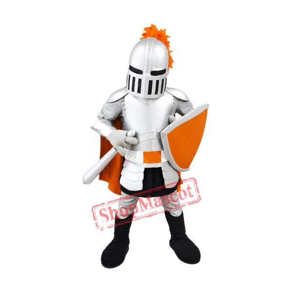 High Quality Silver Knight Mascot Costume