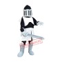 Black & Silver knight Mascot Costume