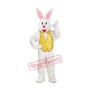 White Adult Easter Bunny Mascot Costume