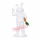 Pink Easter Rabbit Mascot Costume Pink Easter Rabbit Mascot Costume