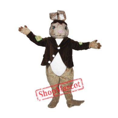 High Quality Brown Rabbit Mascot Costume