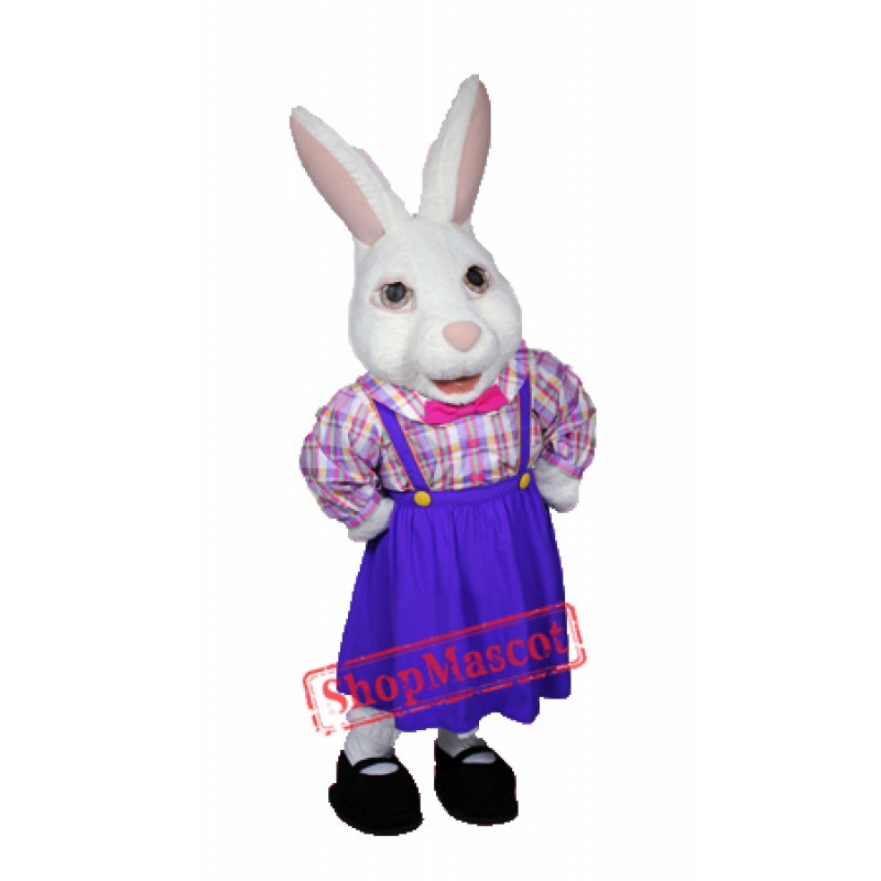 Lady Easter Bunny Mascot Costume
