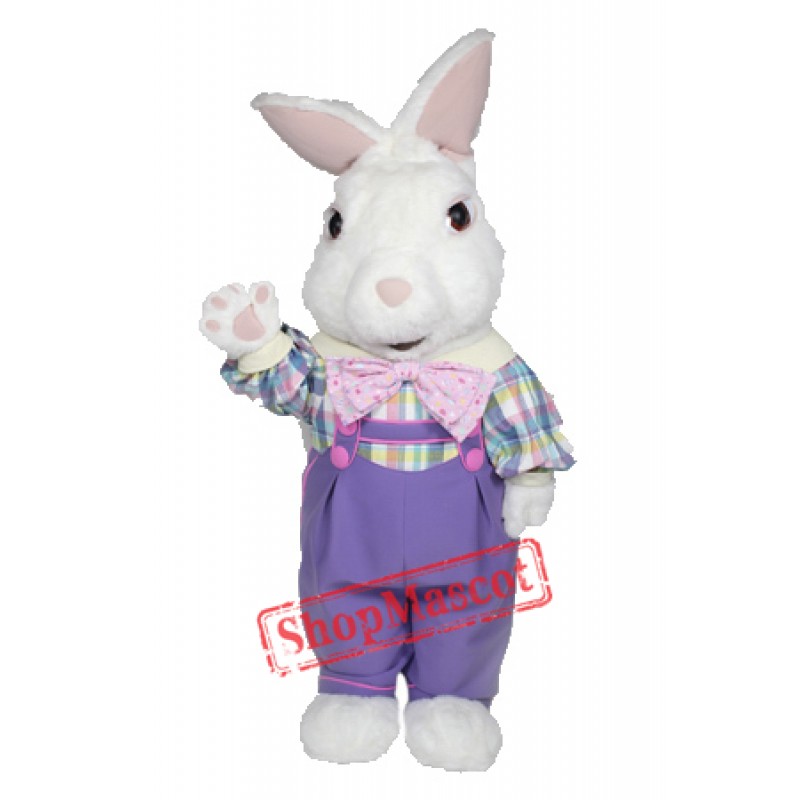 Fuzzy Bunny Mascot Costume