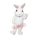White Fuzzy Bunny Mascot Costume White Fuzzy Bunny Mascot Costume