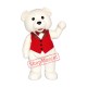 White Teddy Bear Mascot Costume White Teddy Bear Mascot Costume