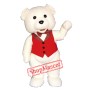 White Teddy Bear Mascot Costume