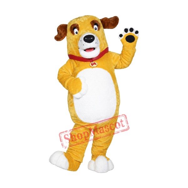 High Quality Yellow Dog Mascot Costume