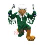 The Scrappy Green Eagle Mascot Costume
