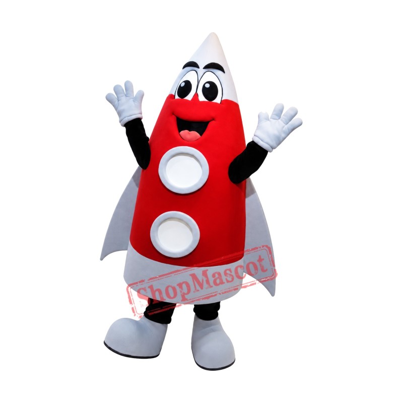 School Rocket Mascot Costume School Rocket Mascot Costume