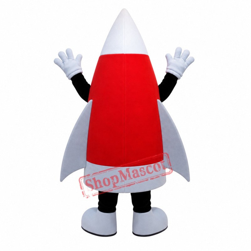 School Rocket Mascot Costume School Rocket Mascot Costume