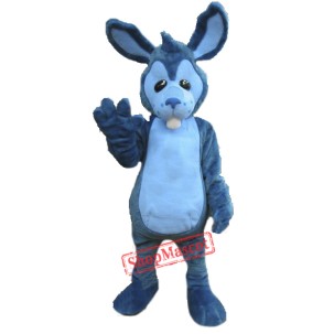 High Quality Blue Rabbit Mascot Costume