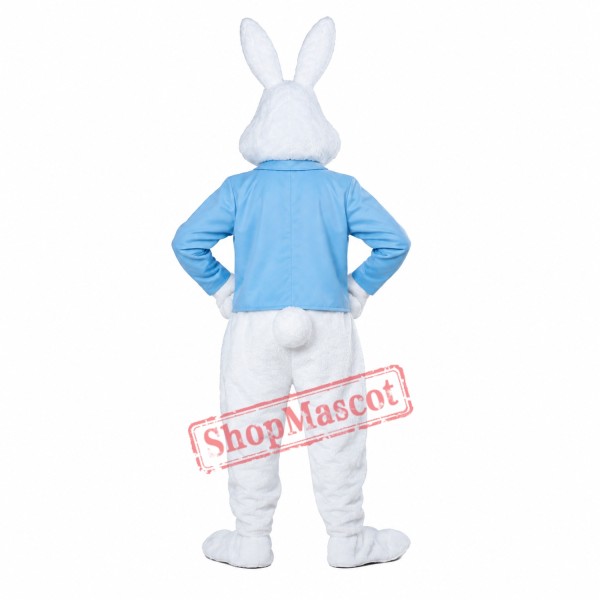 Blue Easter Bunny Mascot Costume Free Shipping