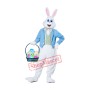 Blue Easter Bunny Mascot Costume Free Shipping