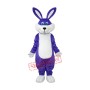 Purple Rabbit Plush Adult Mascot Costume