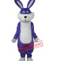 Purple Rabbit Plush Adult Mascot Costume