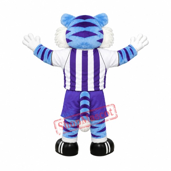 College Blue Tiger Mascot Costume College Blue Tiger Mascot Costume