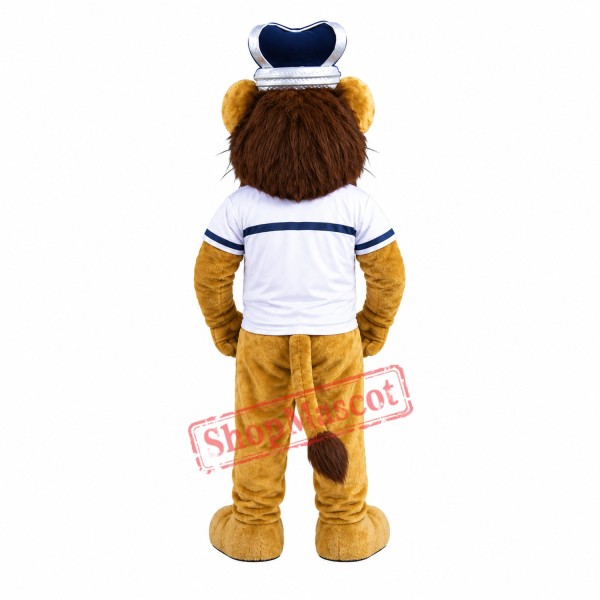 College King Lion Mascot Costume