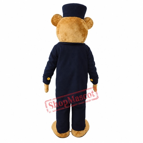 Gentleman Teddy Bear Mascot Costume Gentleman Teddy Bear Mascot Costume