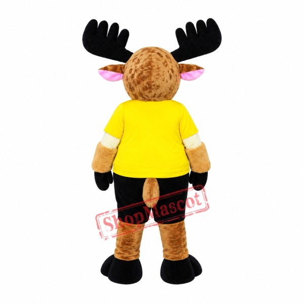 Super Cute Moose Mascot Costume Super Cute Moose Mascot Costume