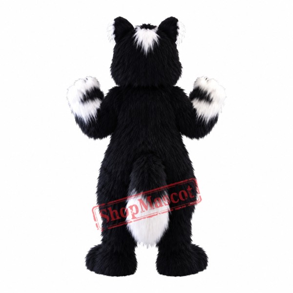 High Quality Black & White Cat Mascot Costume High Quality Black & White Cat Mascot Costume