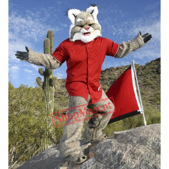 Brand New Fierce Wildcat Mascot Costume