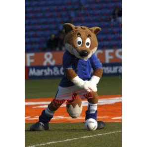 Adult Football Fox Mascot Costume