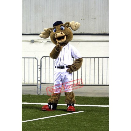 Baseball Moose Mascot Costume