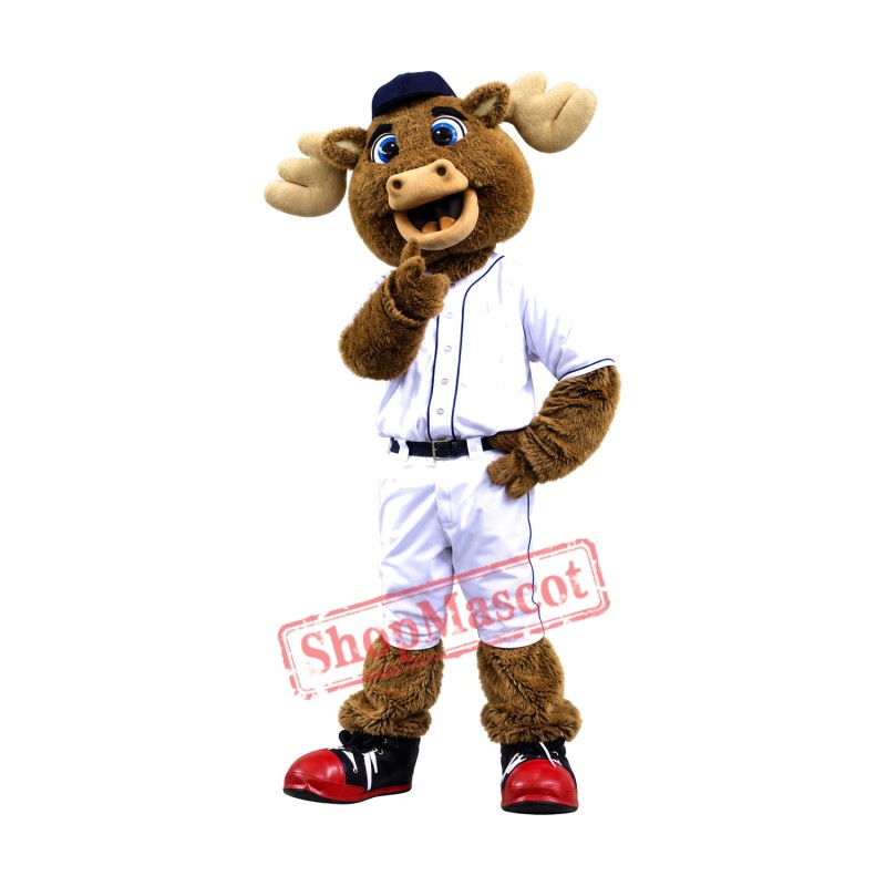 Baseball Moose Mascot Costume