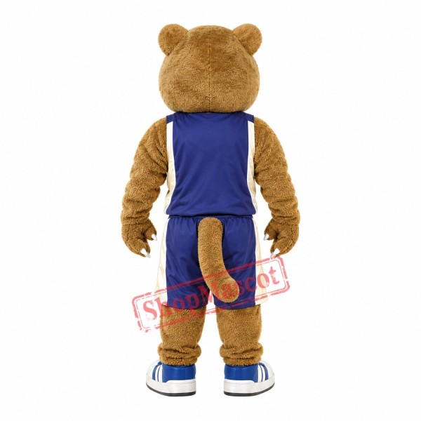 Golden Panther Mascot Costume Golden Panther Mascot Costume