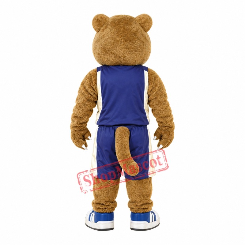 Golden Panther Mascot Costume Golden Panther Mascot Costume