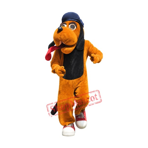 College Hound Dog Mascot Costume College Hound Dog Mascot Costume