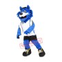 Blue Furry Tiger Mascot Costume