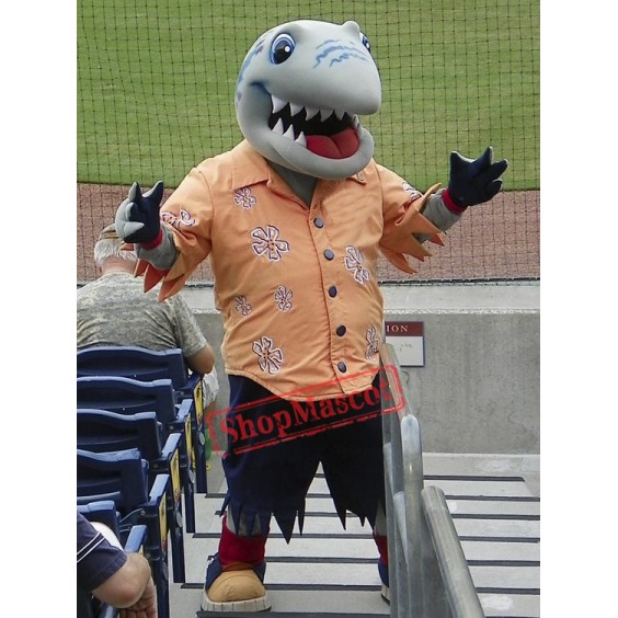 College Shark Mascot Costume