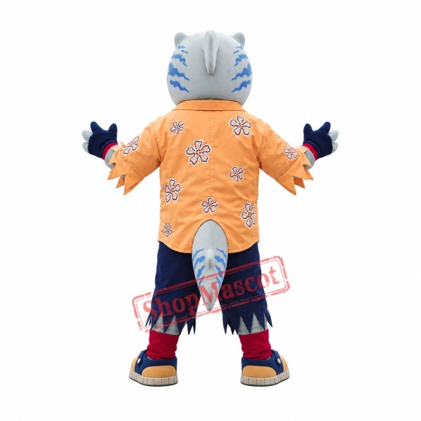 College Shark Mascot Costume