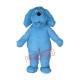 Blue Furry Dog Mascot Costume